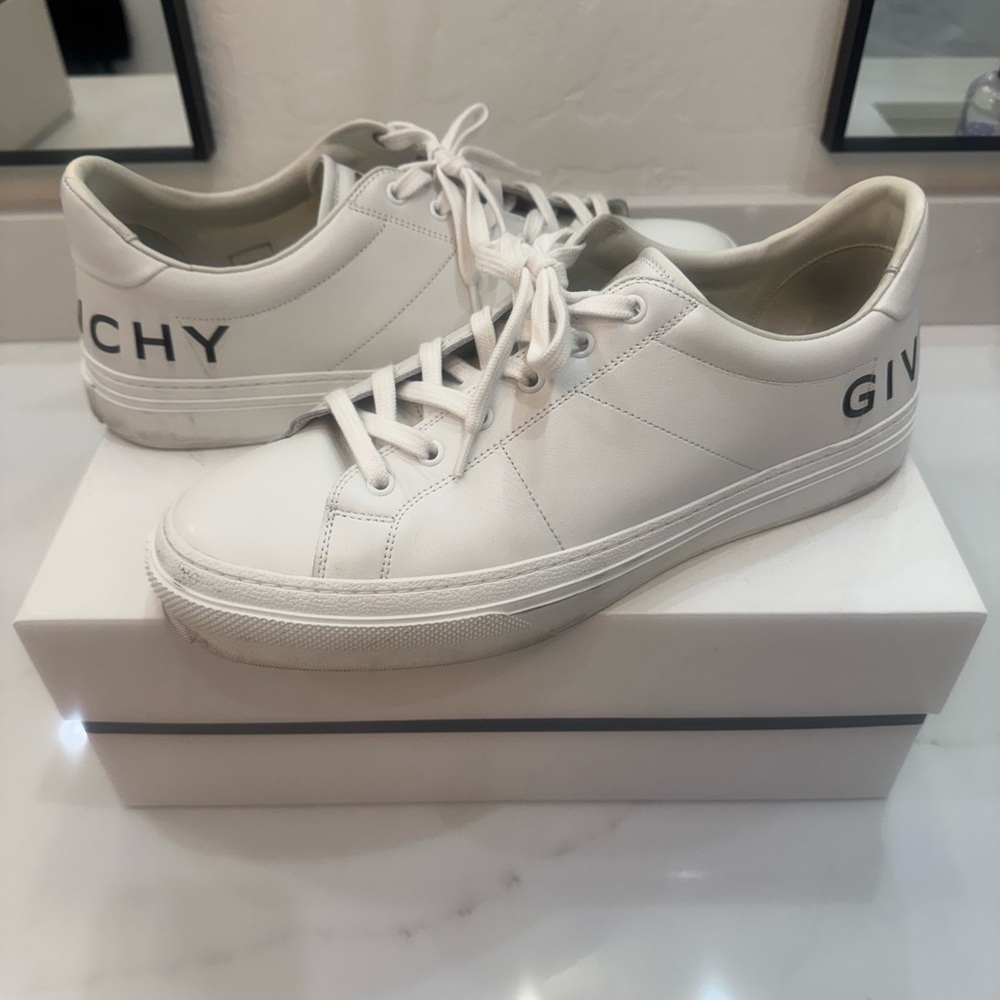 Givenchy White Leather Sneakers for Men